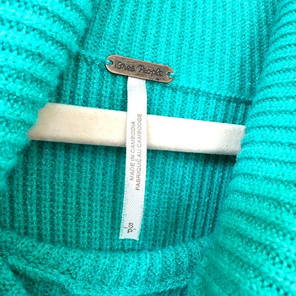 Free People Oversized Softly Structured Tunic Sweater in Oasis, Size S - Picture 3 of 7